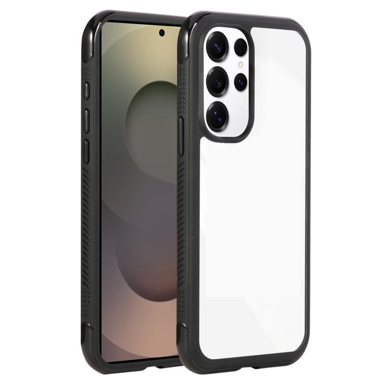 Solid Color Edge Transparency Acrylic TPU Phone Case