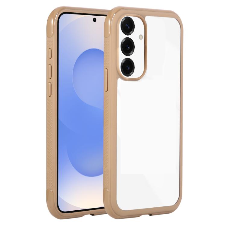 Solid Color Edge Transparency Acrylic TPU Phone Case