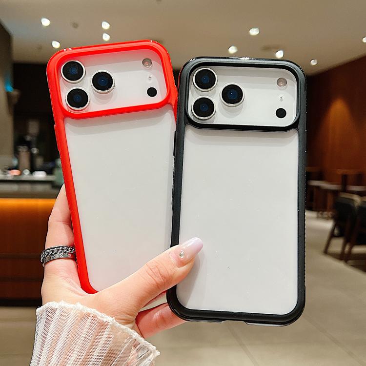Solid Color Edge Transparency Acrylic TPU Phone Case