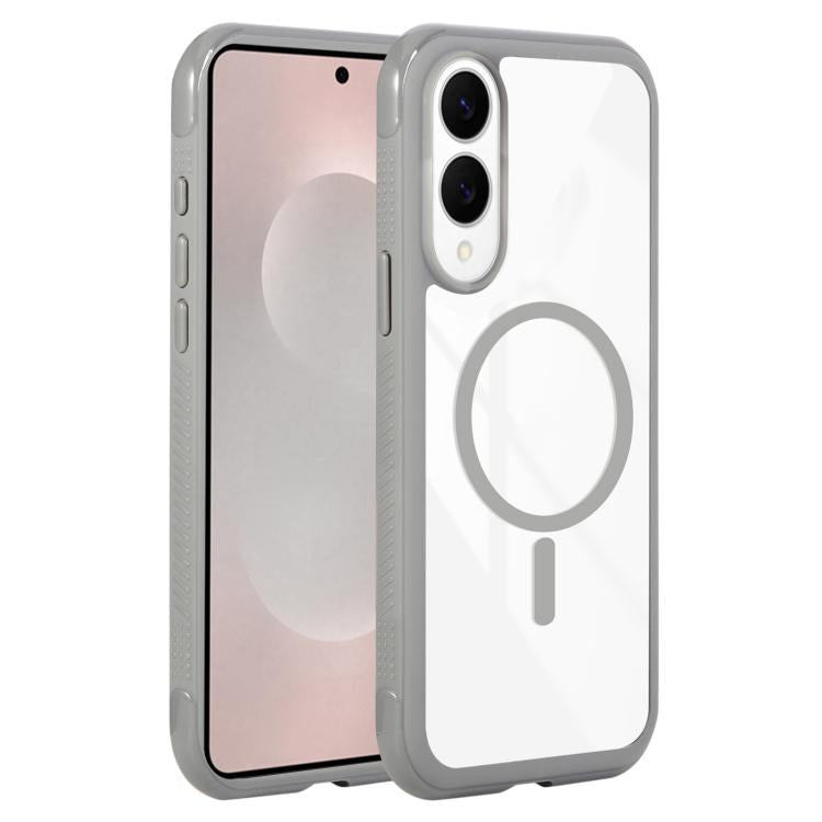 Solid Color Edge Transparency MagSafe Magnetic Phone Case