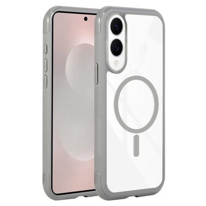 Solid Color Edge Transparency MagSafe Magnetic Phone Case