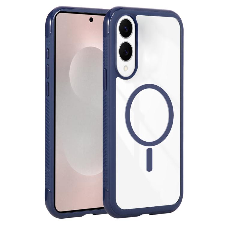 Solid Color Edge Transparency MagSafe Magnetic Phone Case