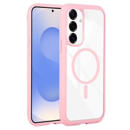 Solid Color Edge Transparency MagSafe Magnetic Phone Case