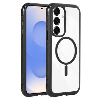 Solid Color Edge Transparency MagSafe Magnetic Phone Case