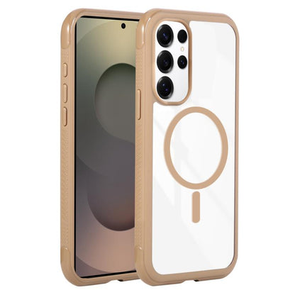 Solid Color Edge Transparency MagSafe Magnetic Phone Case