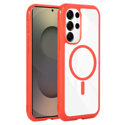 Solid Color Edge Transparency MagSafe Magnetic Phone Case