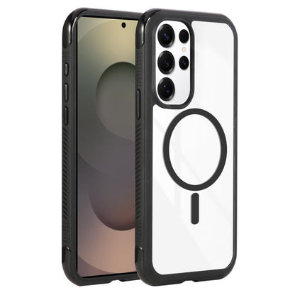 Solid Color Edge Transparency MagSafe Magnetic Phone Case