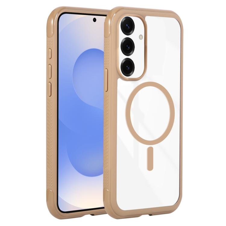 Solid Color Edge Transparency MagSafe Magnetic Phone Case