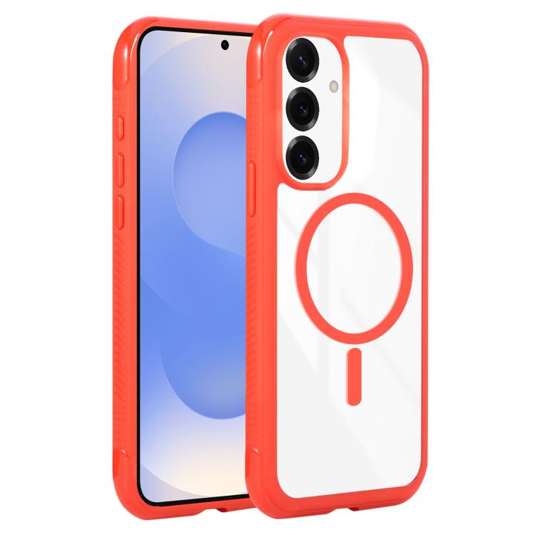 Solid Color Edge Transparency MagSafe Magnetic Phone Case