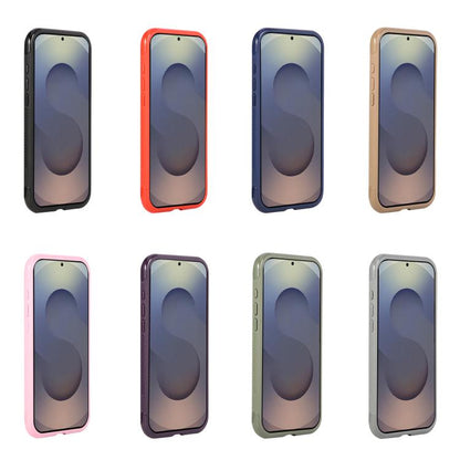 Solid Color Edge Transparency MagSafe Magnetic Phone Case