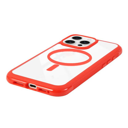 Solid Color Edge Transparency MagSafe Magnetic Phone Case