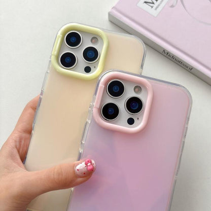 Large Camera Frame Vibrant Jelly Color TPU + IMD Phone Case