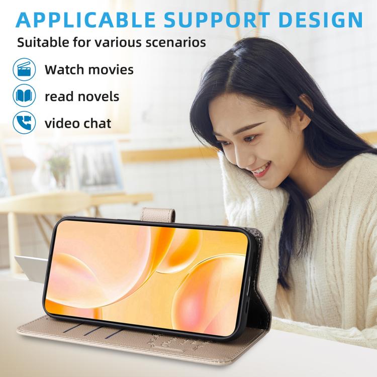 Litchi Texture RFID Blocking 3-Card Wallet Leather Phone Case