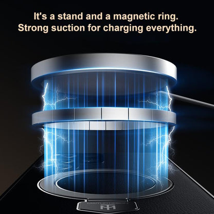 Plain Leather MagSafe Holder Phone Case