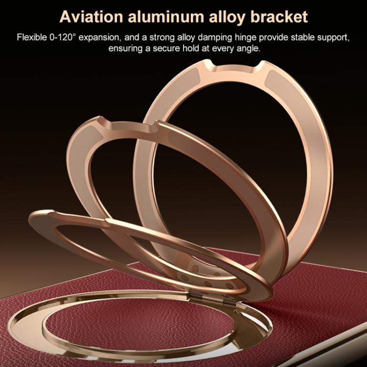 Plain Leather MagSafe Holder Phone Case