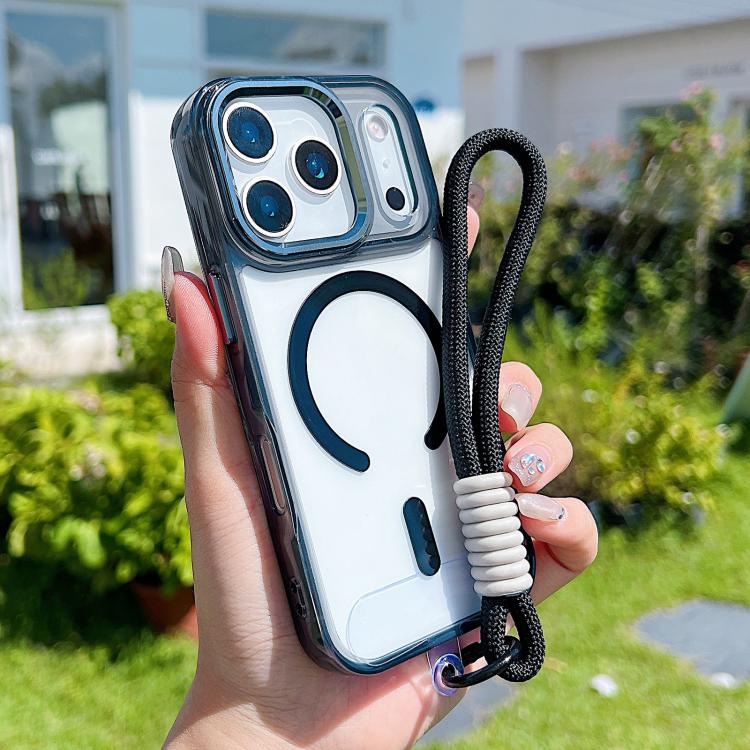 MagSafe Magnetic Clear Phone Case with Wrist Strap