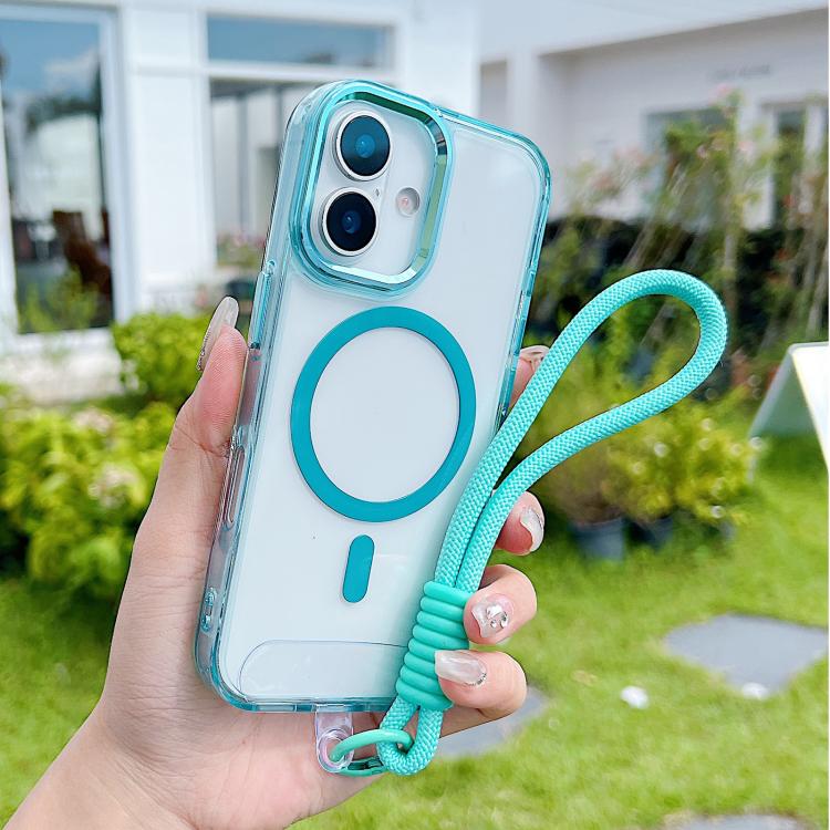 MagSafe Magnetic Clear Phone Case with Wrist Strap