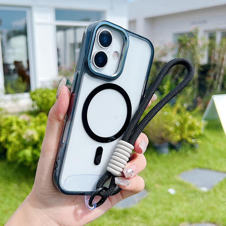 MagSafe Magnetic Clear Phone Case with Wrist Strap