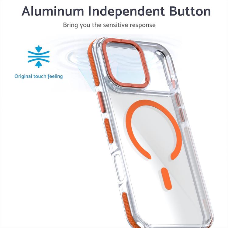 Dual-Color Clear Acrylic Hybrid TPU MagSafe Phone Case