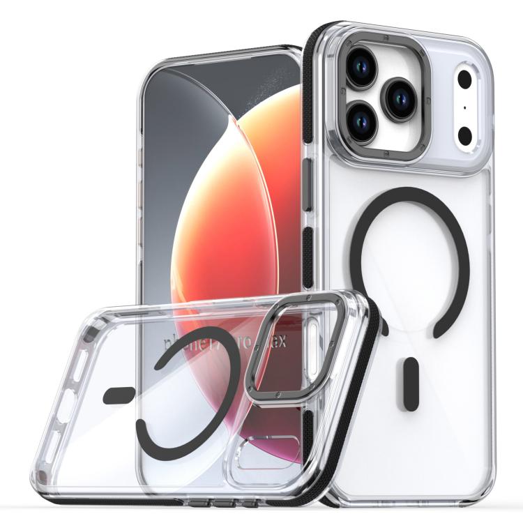 Dual-Color Clear Acrylic Hybrid TPU MagSafe Phone Case