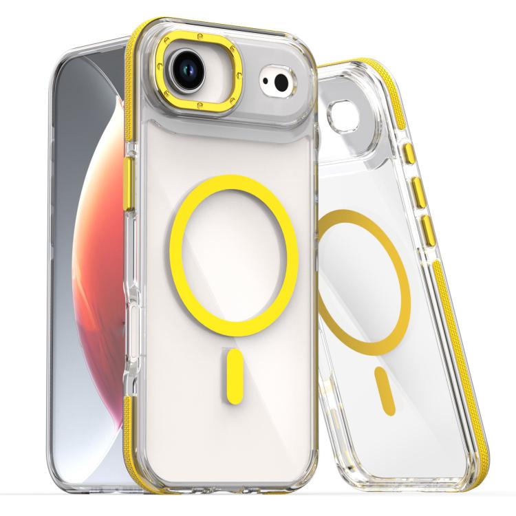 Dual-Color Clear Acrylic Hybrid TPU MagSafe Phone Case