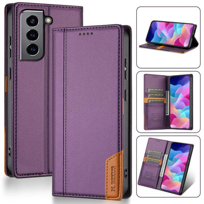 N.BEKUS P3 RFID Stitching Magnetic Flip Leather Phone Case