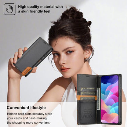 N.BEKUS P3 RFID Stitching Magnetic Flip Leather Phone Case