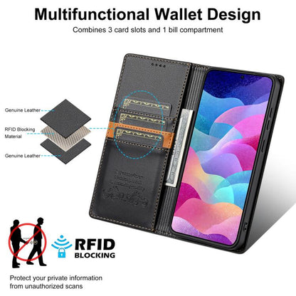 N.BEKUS P3 RFID Stitching Magnetic Flip Leather Phone Case
