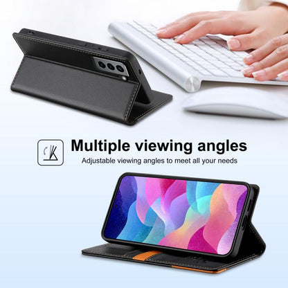 N.BEKUS P3 RFID Stitching Magnetic Flip Leather Phone Case