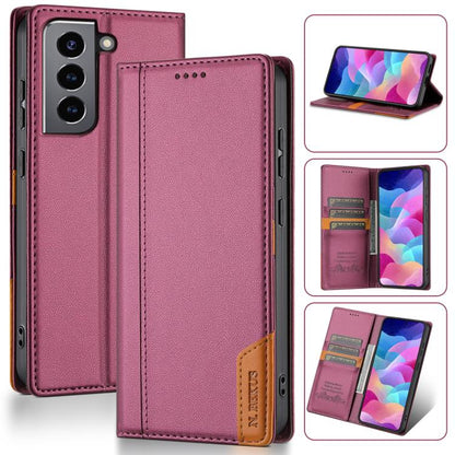 N.BEKUS P3 RFID Stitching Magnetic Flip Leather Phone Case