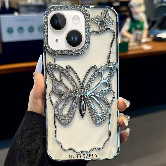 Hollow Butterfly Electroplating TPU Phone Case