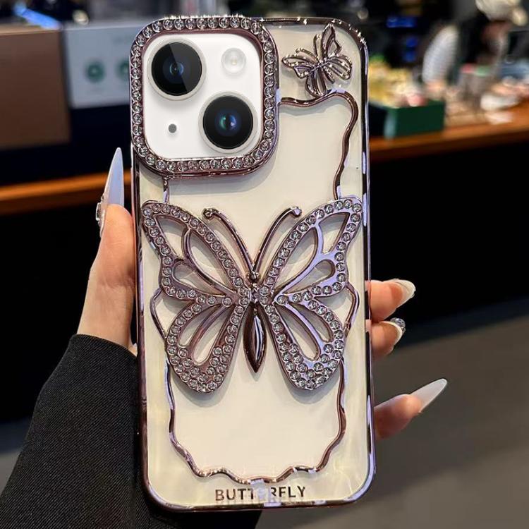 Hollow Butterfly Electroplating TPU Phone Case