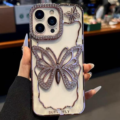 Hollow Butterfly Electroplating TPU Phone Case