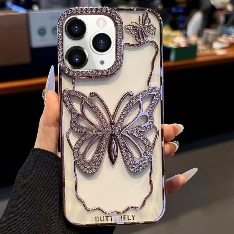Hollow Butterfly Electroplating TPU Phone Case
