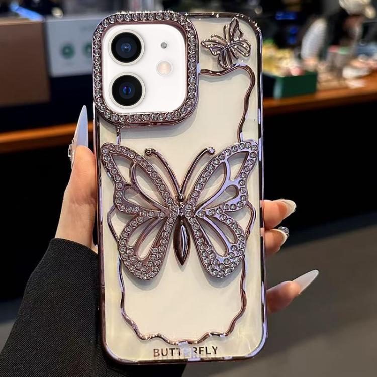 Hollow Butterfly Electroplating TPU Phone Case