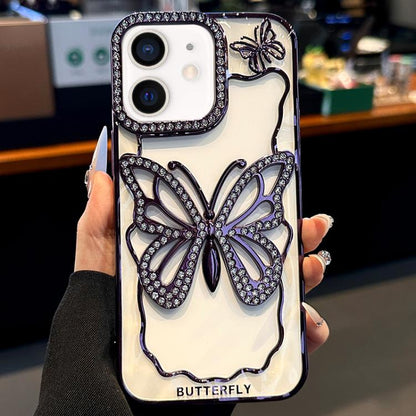 Hollow Butterfly Electroplating TPU Phone Case