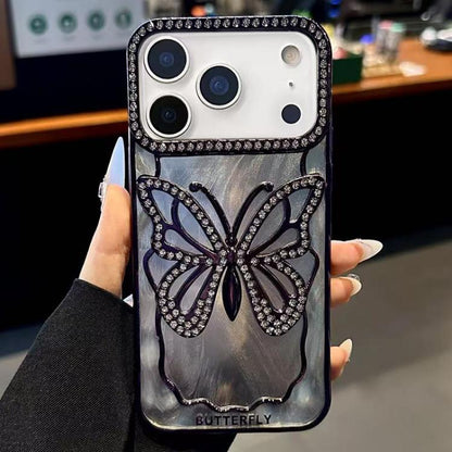 Butterfly Electroplating TPU Phone Case with Epoxy Cardboard