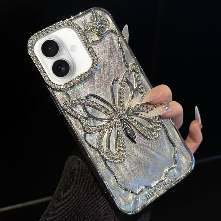 Butterfly Electroplating TPU Phone Case with Epoxy Cardboard