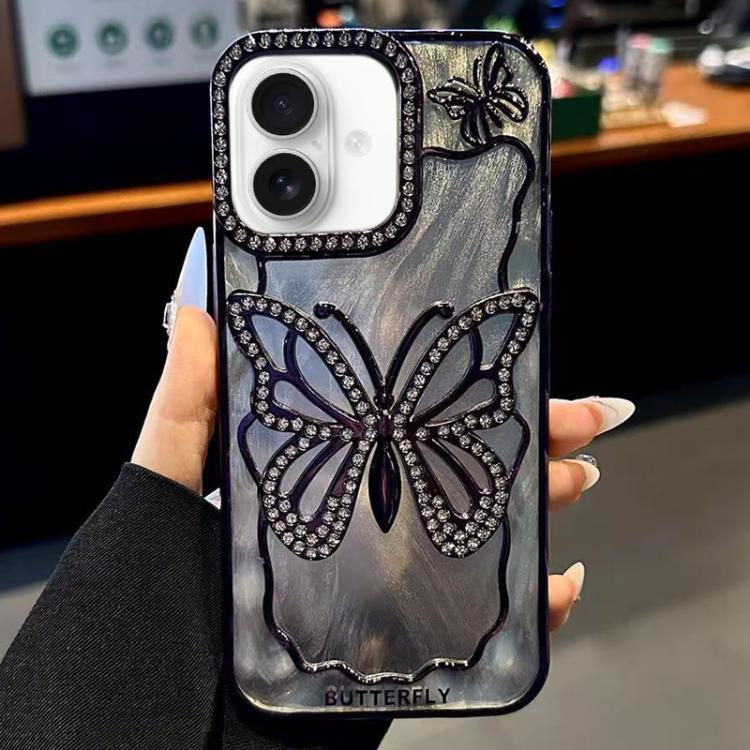Butterfly Electroplating TPU Phone Case with Epoxy Cardboard