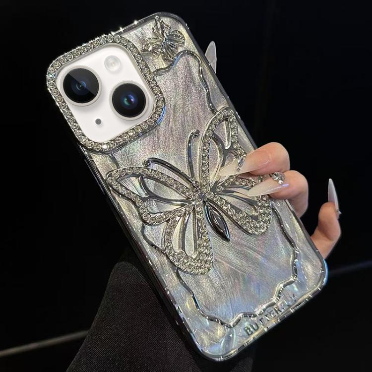 Butterfly Electroplating TPU Phone Case with Epoxy Cardboard