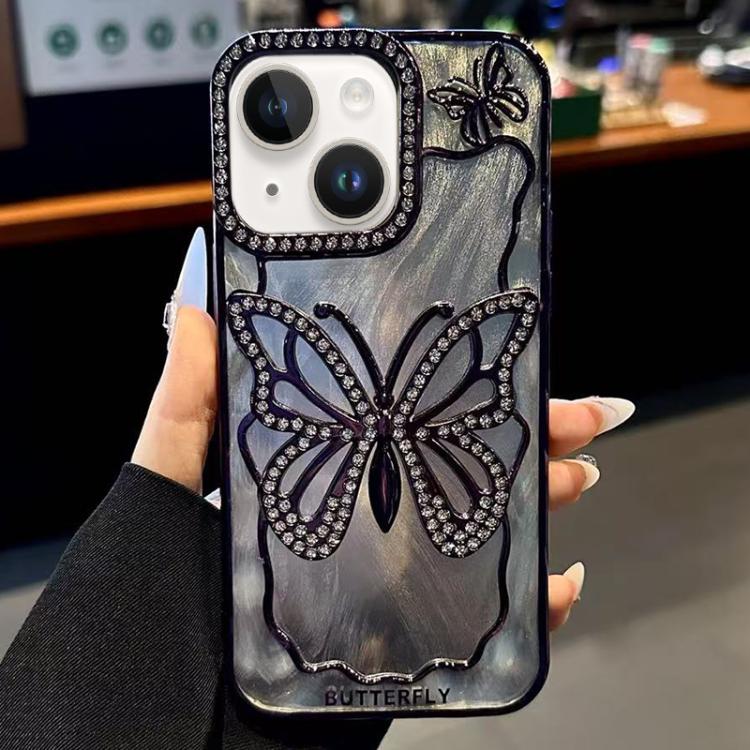 Butterfly Electroplating TPU Phone Case with Epoxy Cardboard