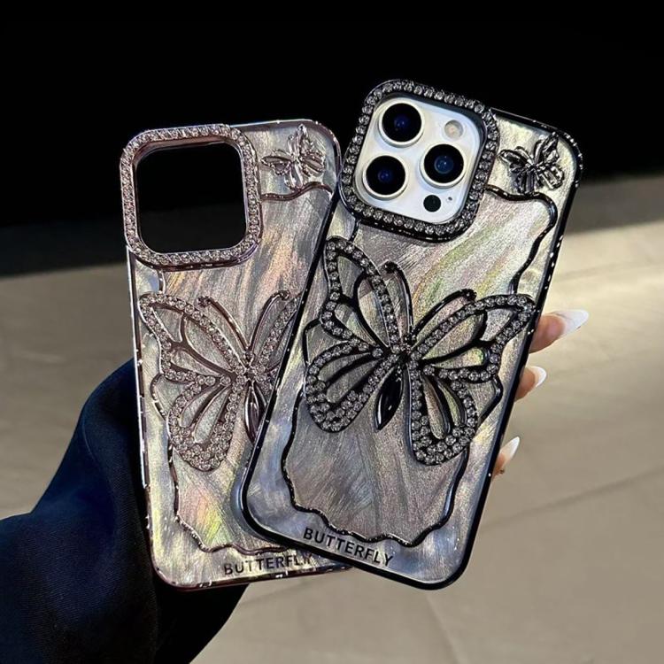 Butterfly Electroplating TPU Phone Case with Epoxy Cardboard