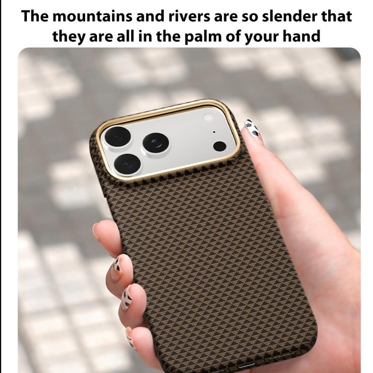 Metal Frame Nanofiber MagSafe Magnetic Phone Case