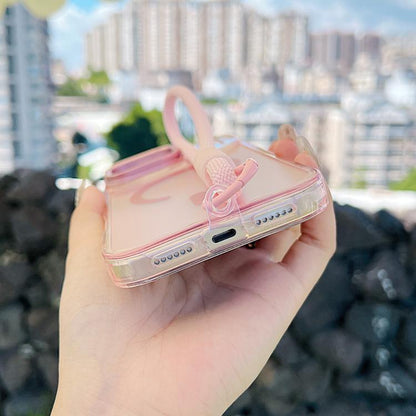 Gradient Discolor MagSafe Phone Case with Holder / Wrist Strap