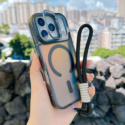 Gradient Discolor MagSafe Phone Case with Holder / Wrist Strap