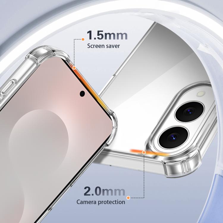 Four-corner Shockproof Acrylic +TPU Phone Case