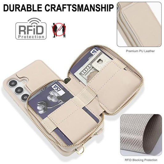 Crossbody Zipper RFID Card Bag Phone Case