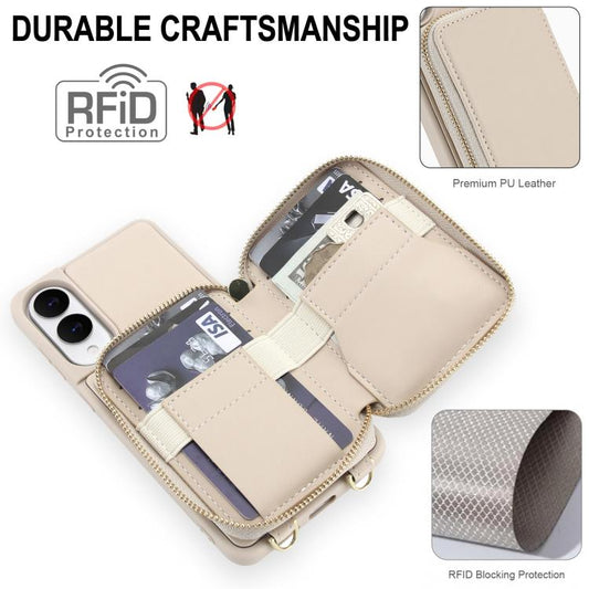 Crossbody Zipper RFID Card Bag Phone Case