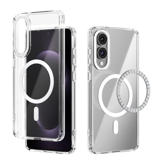 ABEEL MagSafe Magnetic Color Ring Anti-scratch Transparent Phone Case