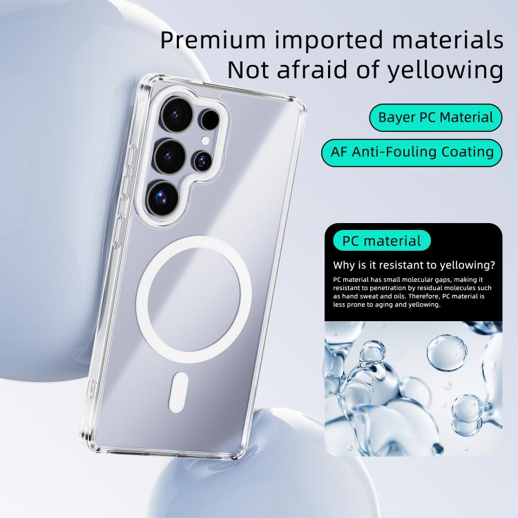 ABEEL MagSafe Magnetic Color Ring Anti-scratch Transparent Phone Case